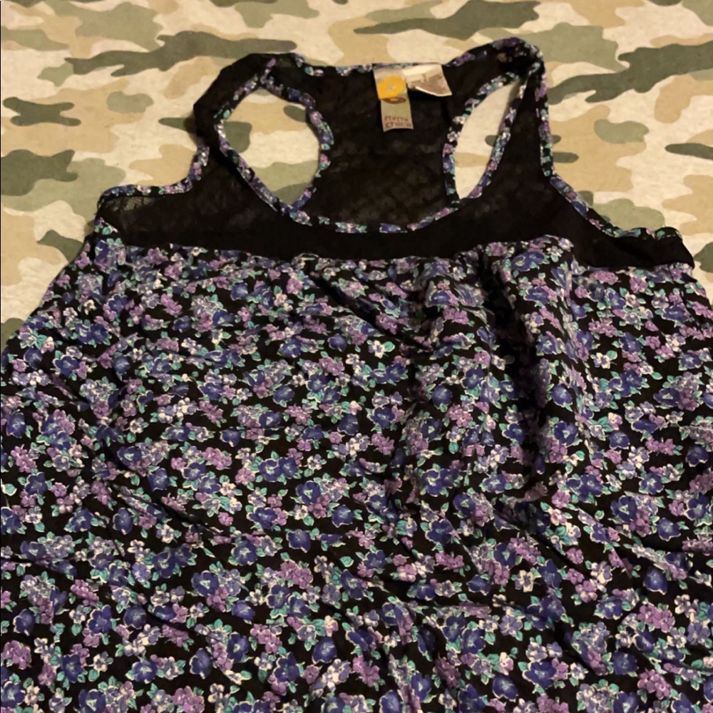 Mimi chica tank top, floral print, size S